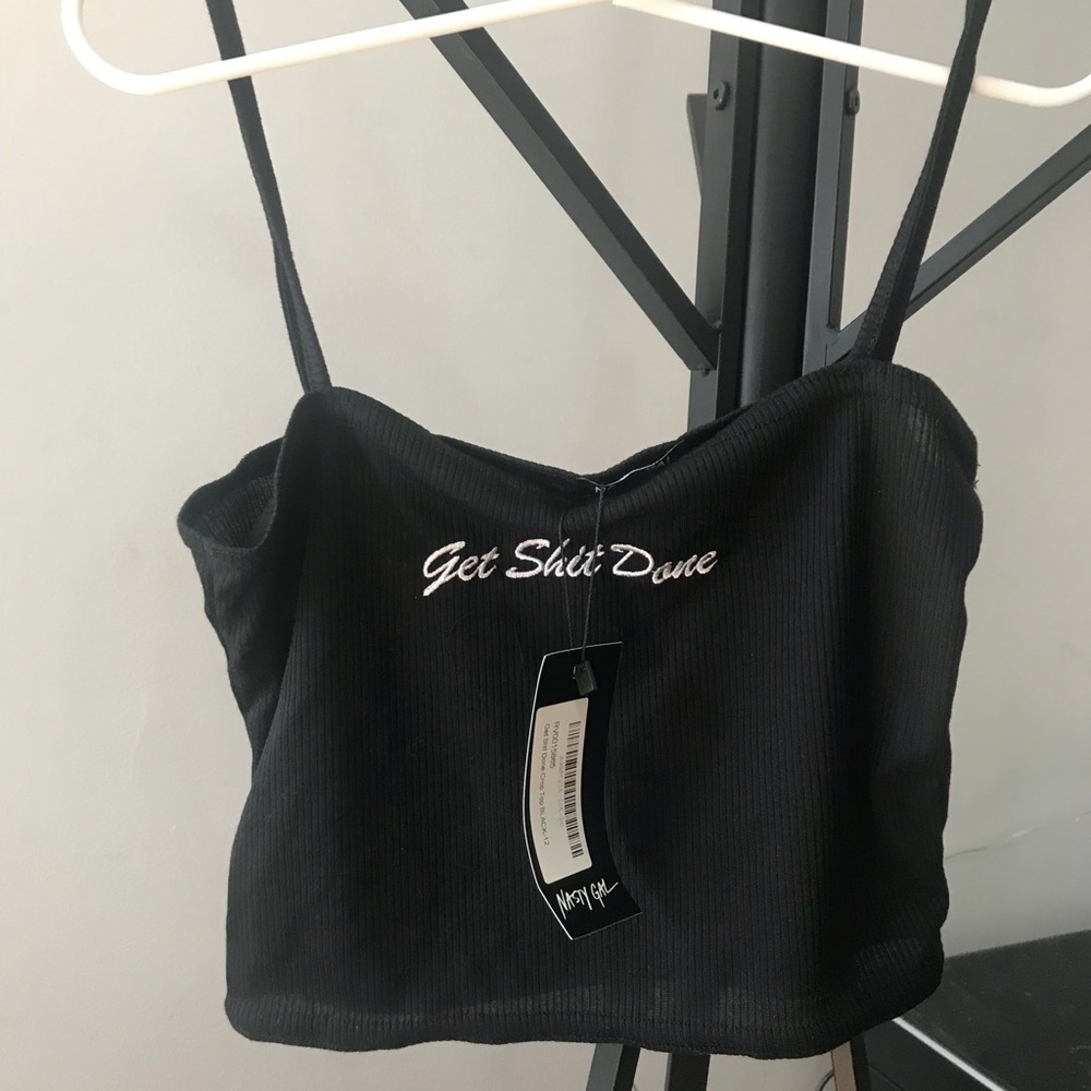 Get shit done crop top🖤